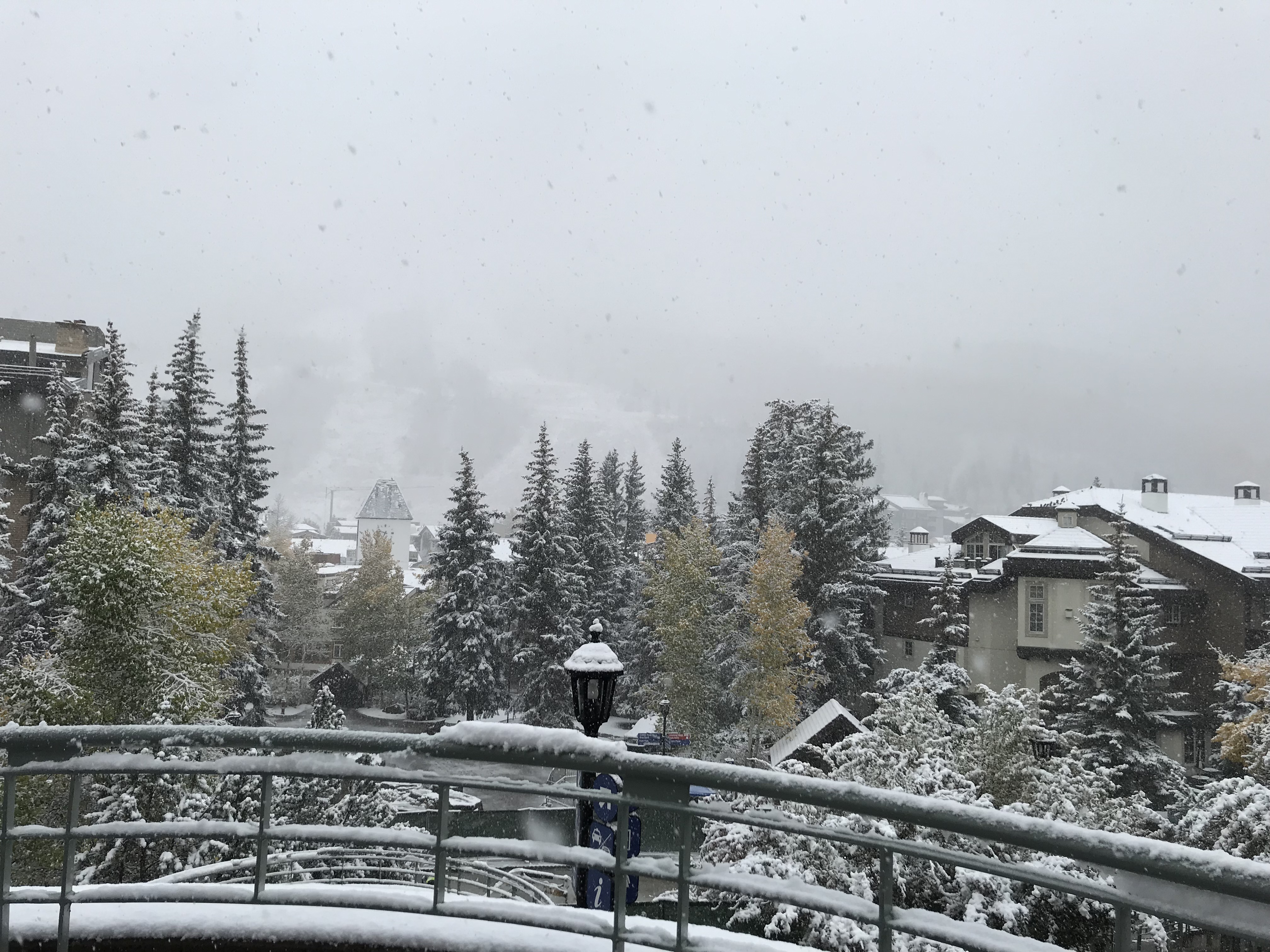 Winter making an appearance in Vail
